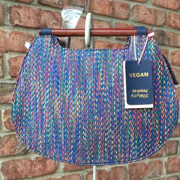 NWT Handbag Republic Navy Blue Multi Bag Purse New - Picture 1 of 8